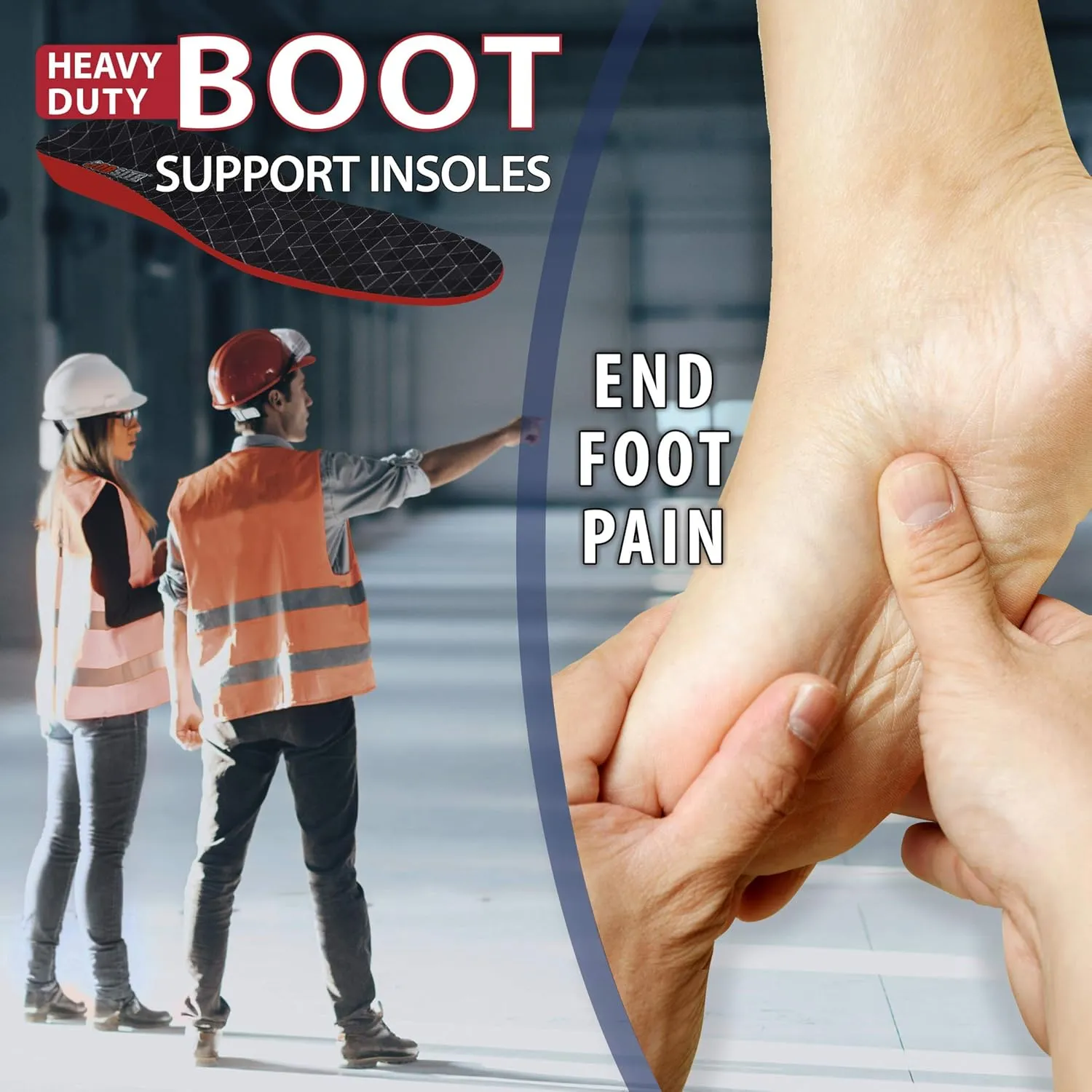 JobSite Heavy Duty Boot Support Insole - Medium
