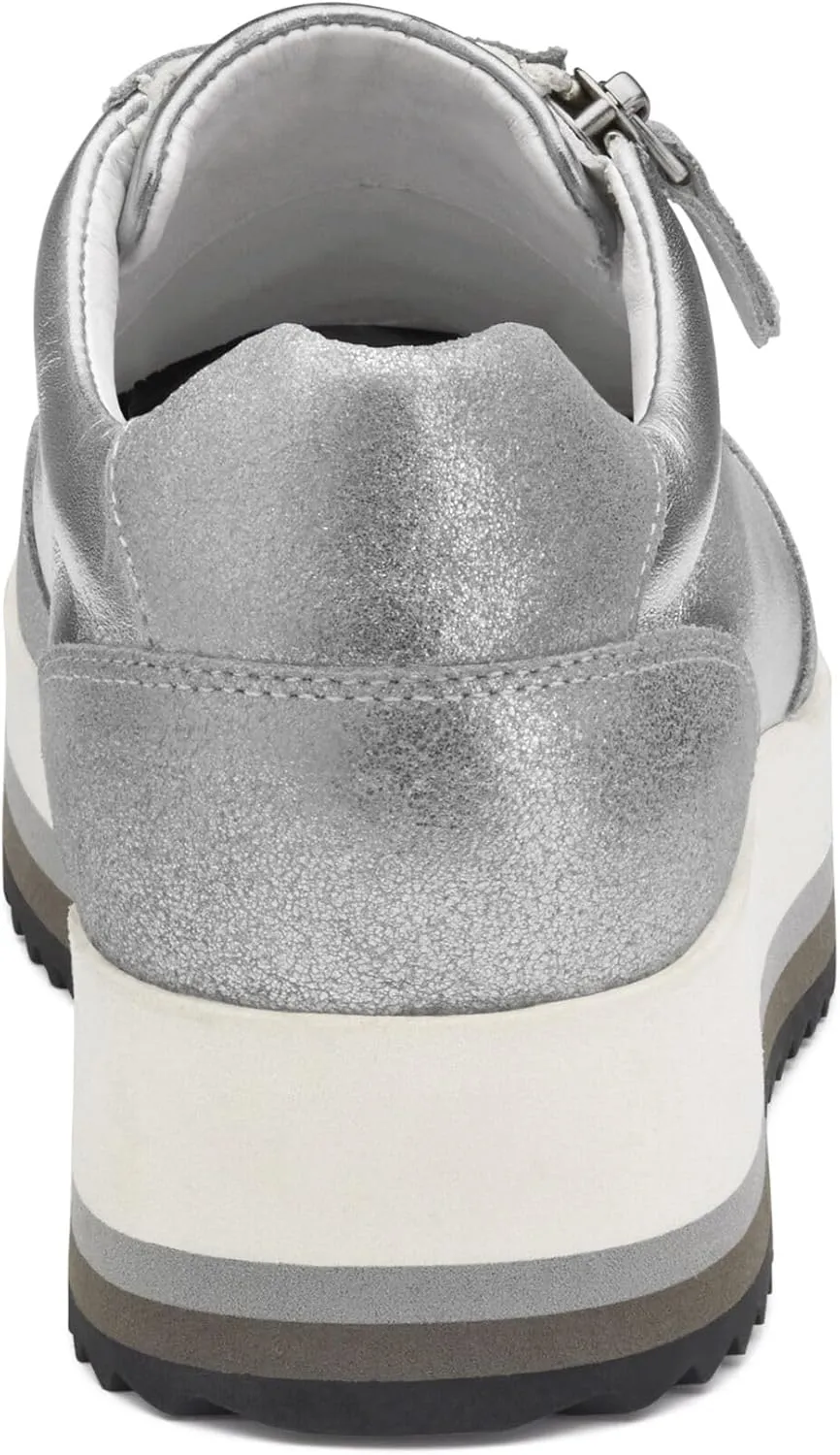 Johnston & Murphy Gracie Side-Zip Sneaker for Women – 1.75” Platform Sneaker, Women's Fashion Sneakers, Casual Shoes for Women