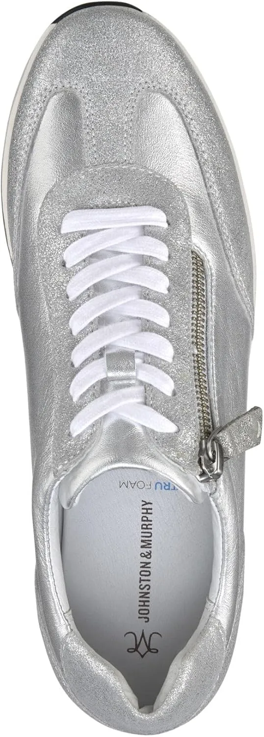 Johnston & Murphy Gracie Side-Zip Sneaker for Women – 1.75” Platform Sneaker, Women's Fashion Sneakers, Casual Shoes for Women
