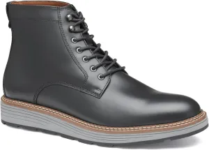 Johnston & Murphy Upton Lug Plain Toe Men’s Boot – Mens Leather Boots, Waterproof Casual Mens Work Boots