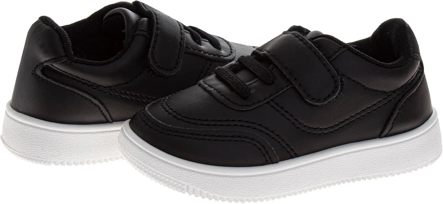 Josmo Kids Casual Sneaker for Girls and Boys - Lightweight Strap Closure Lace Up Shoes Tennis Running Athletic Sneakers (Sizes 5-10 Toddlers)