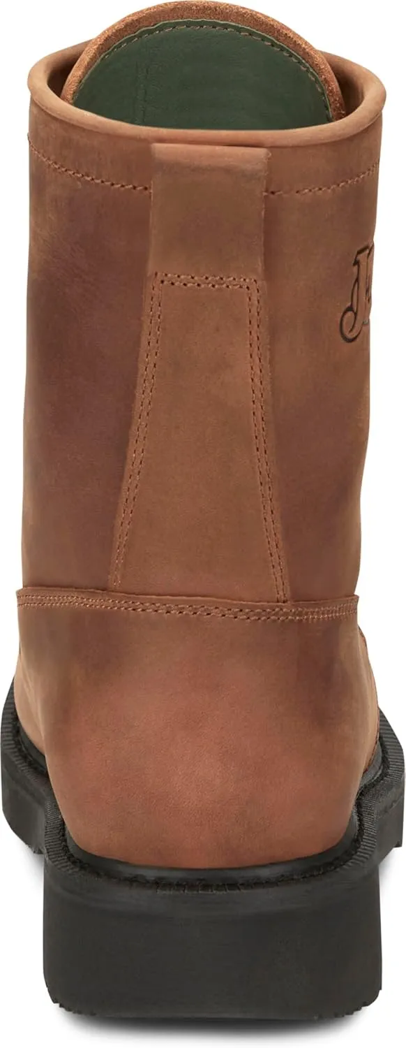 Justin Men's 8" Conductor Lace-Up Work Boot Steel Toe - Ow764