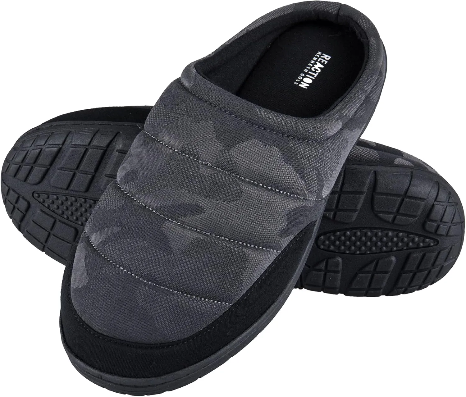 Kenneth Cole Men's Clog Slipper House Shoes with Memory Foam Indoor/Outdoor Sole