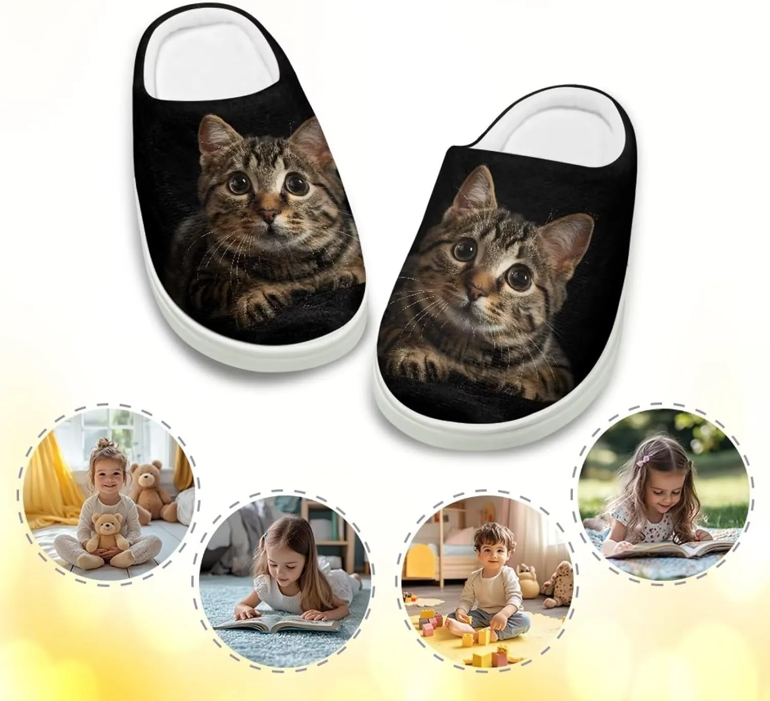 Kids Slippers Non Slip Home Slippers for Girls Boys House Slippers Cozy Fuzzy Slippers for Indoor Outdoor
