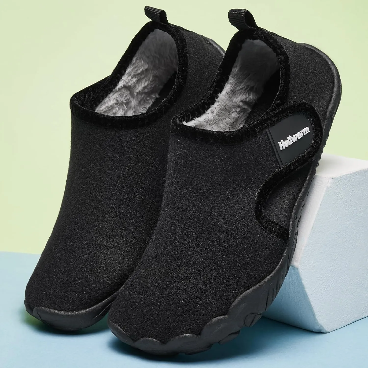 Kids Winter Slippers Cozy Soft Warm Non Slip Fleece House Lightweight Indoor Slippers for Girls Boys