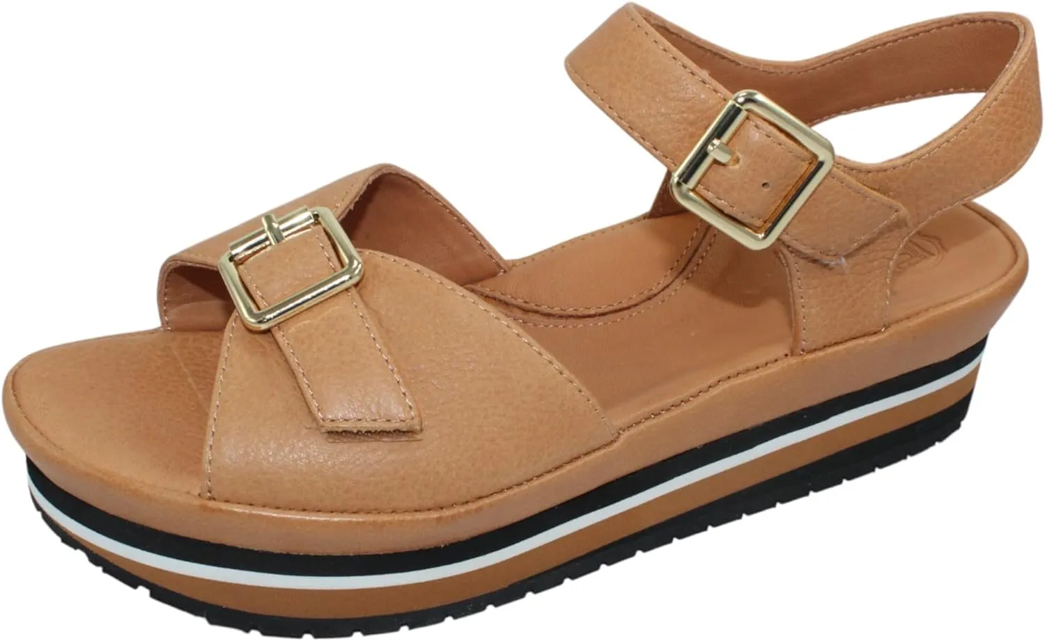 L'Amour des Pieds Women's Vardant in Lioness Lamba Leather - size 9.5 M