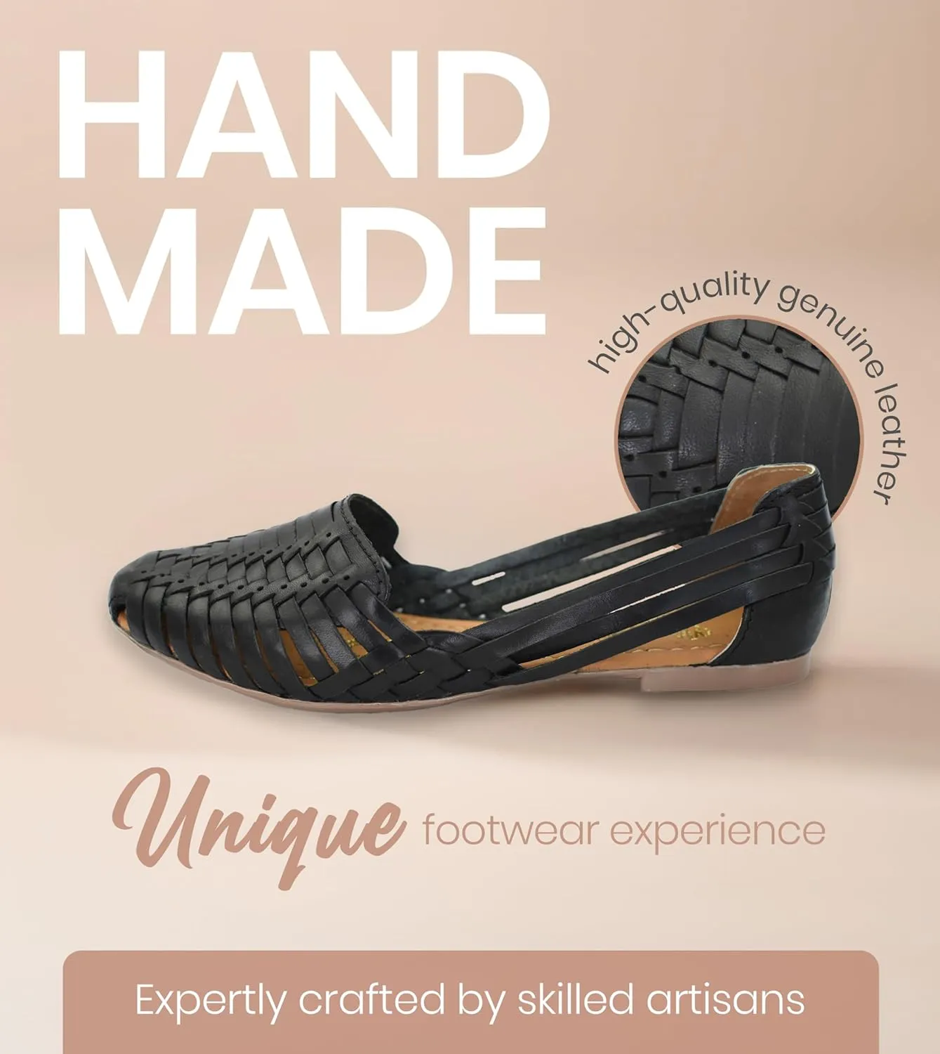 Macarena Collection Womens Shoes Leather Sandals for Women | Huarache Handmade Mexican Sandals | Comfortable & Stylish Womens Sandals 2167