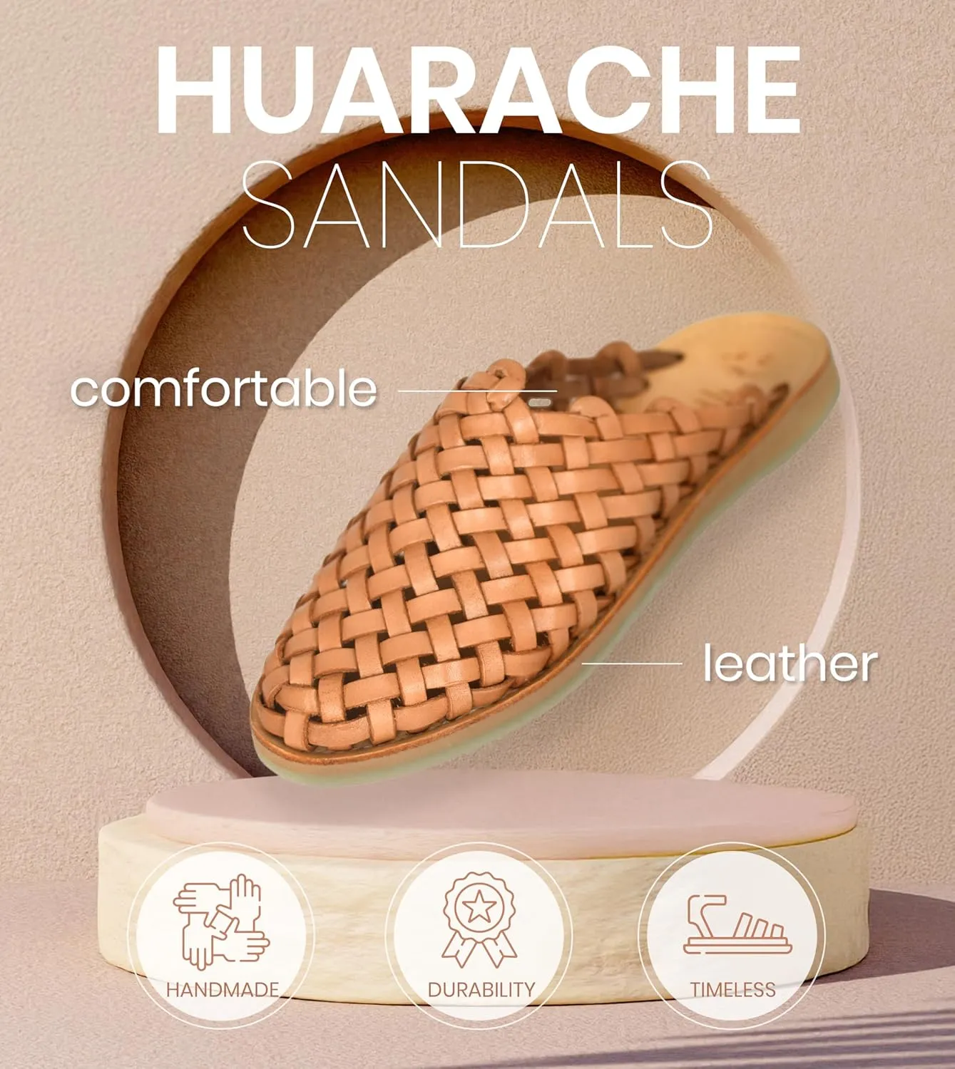 Macarena Collection Womens Shoes Leather Sandals for Women | Huarache Handmade Mexican Sandals | Comfortable & Stylish Womens Sandals Panal
