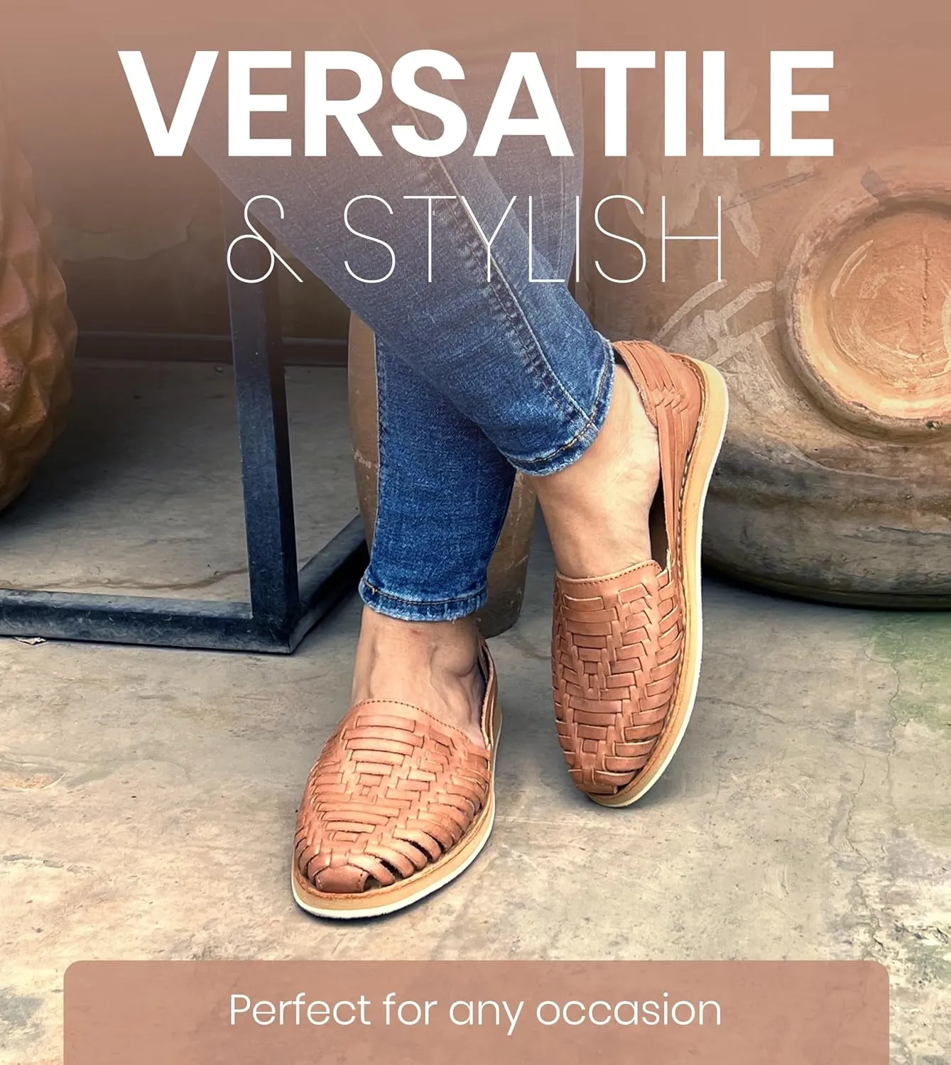 Macarena Collection Womens Shoes Leather Sandals for Women | Huarache Handmade Mexican Sandals Women | Comfortable & Stylish Womens Sandals 813 Style