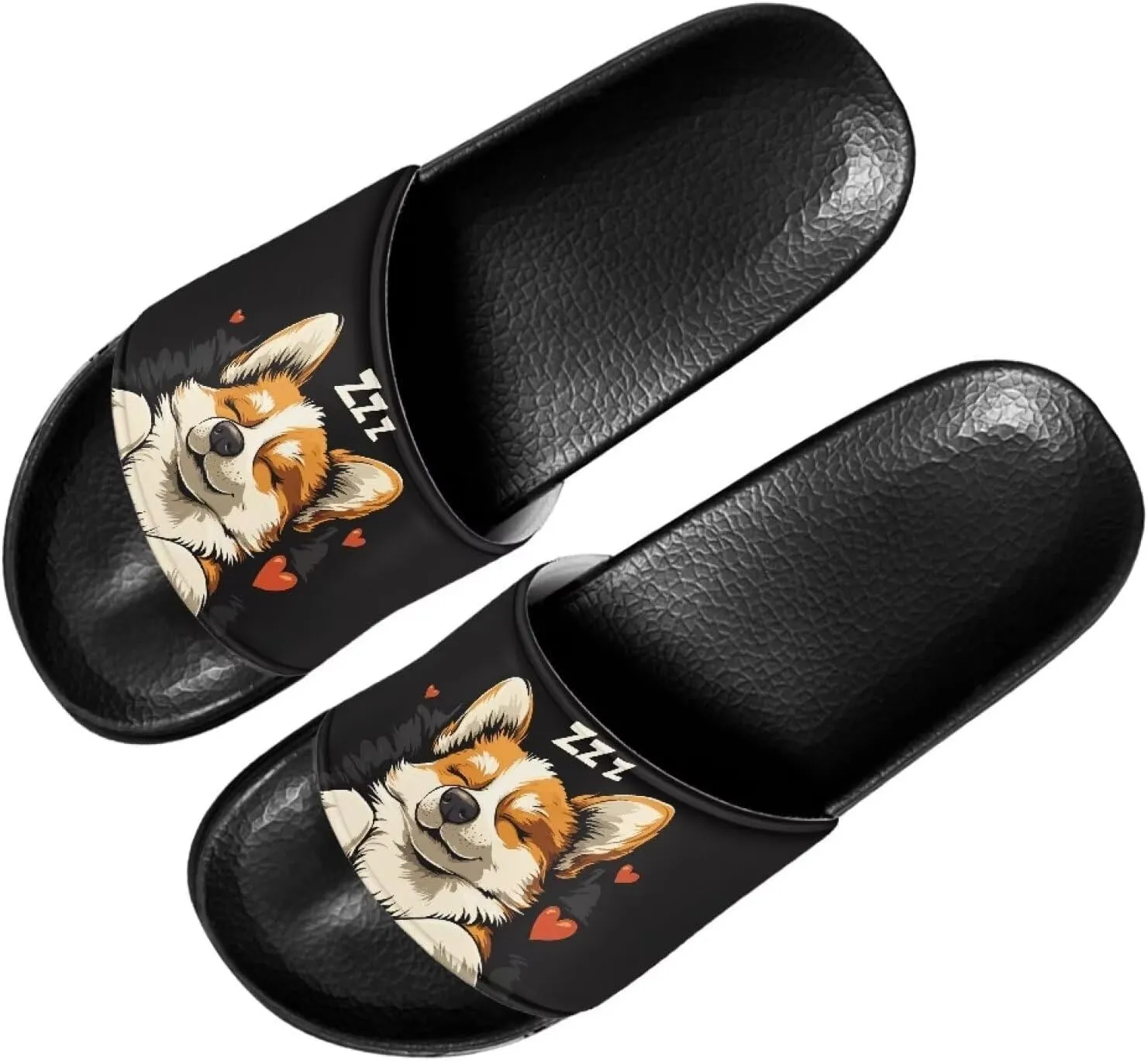 Mens Slide Sandal Slippers Open Toe Flat Slides House Slippers Shower Sandals for Home Beach Pool