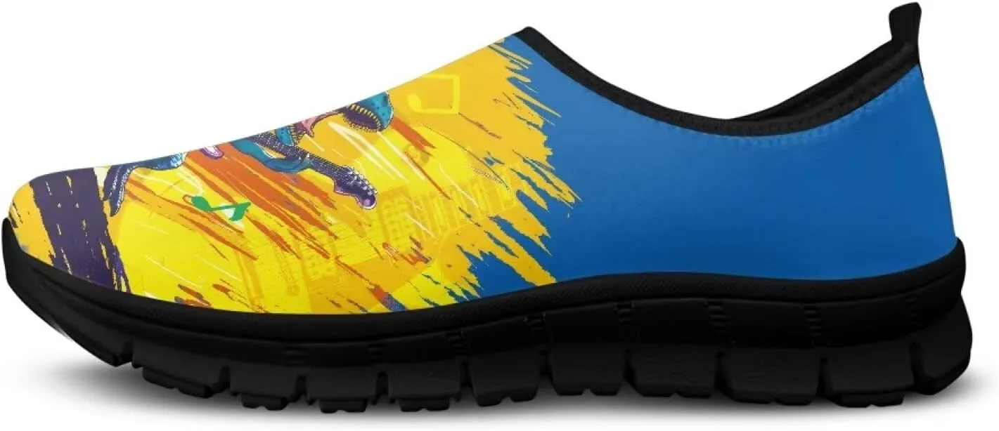 Men's Slip on Casual Shoes Breathable Mesh Walking Shoes Lightweight Outdoor Sports Running Tennis Sneakers US 5-14