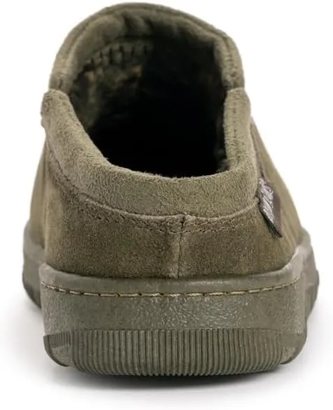 Muk Luks Men's Matt Printed Berber Suede Clog Slipper