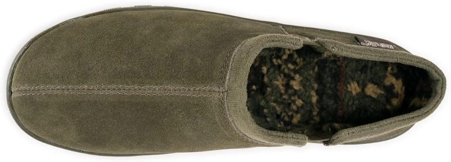 Muk Luks Men's Matt Printed Berber Suede Clog Slipper