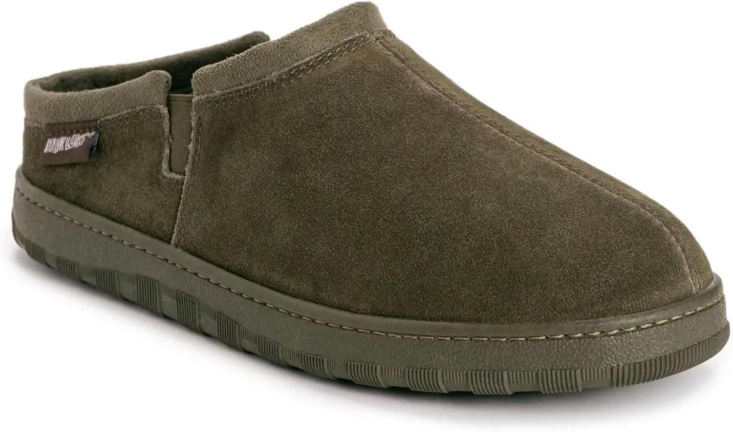Muk Luks Men's Matt Printed Berber Suede Clog Slipper