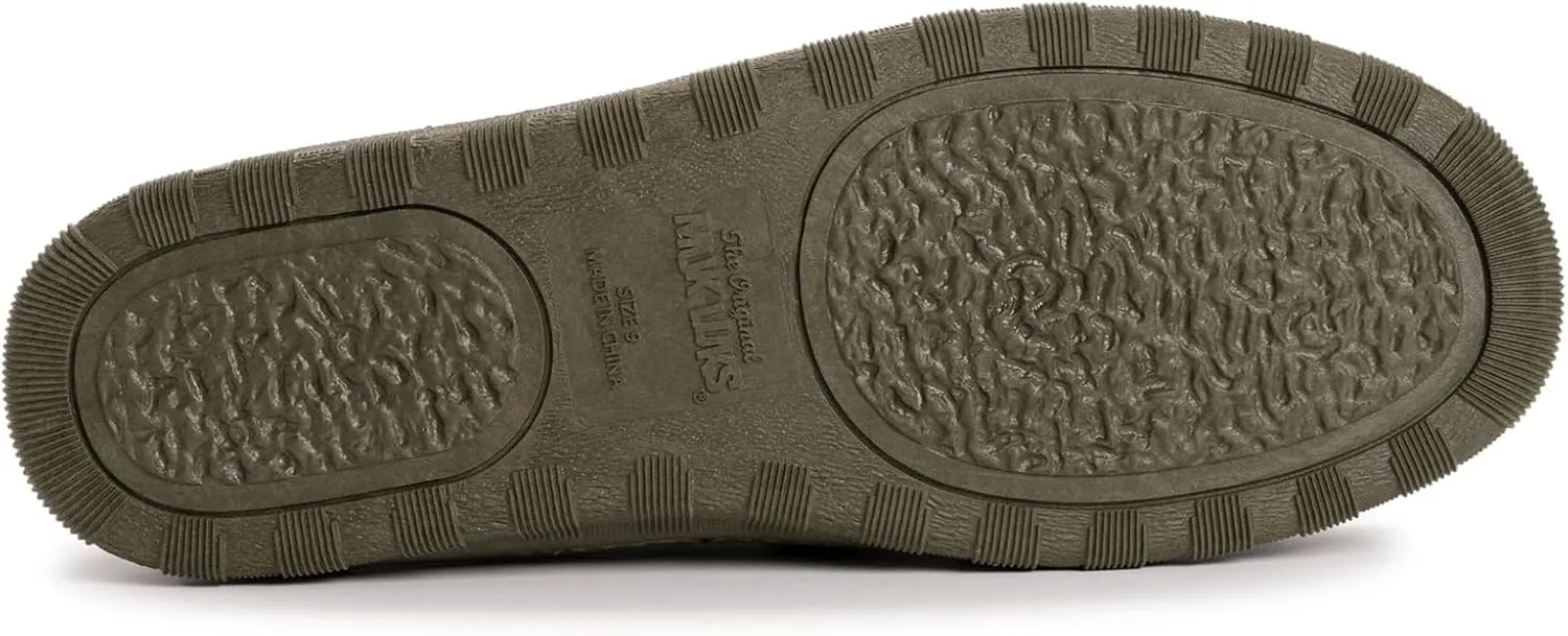 Muk Luks Men's Matt Printed Berber Suede Clog Slipper