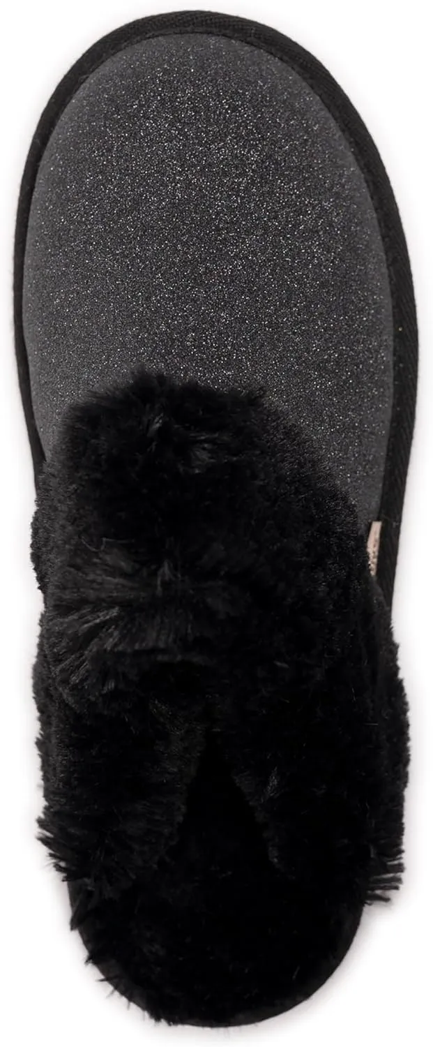 MUK LUKS Women's Angled Sparkle Scuff Slipper