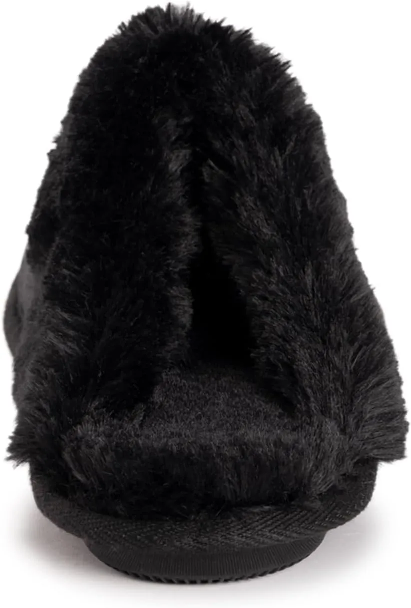 MUK LUKS Women's Angled Sparkle Scuff Slipper