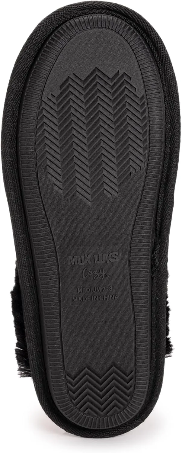 MUK LUKS Women's Angled Sparkle Scuff Slipper