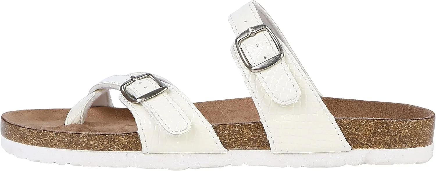 Northside Womens Anya Leather Strap Cork Sandal