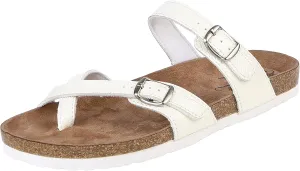 Northside Womens Anya Leather Strap Cork Sandal