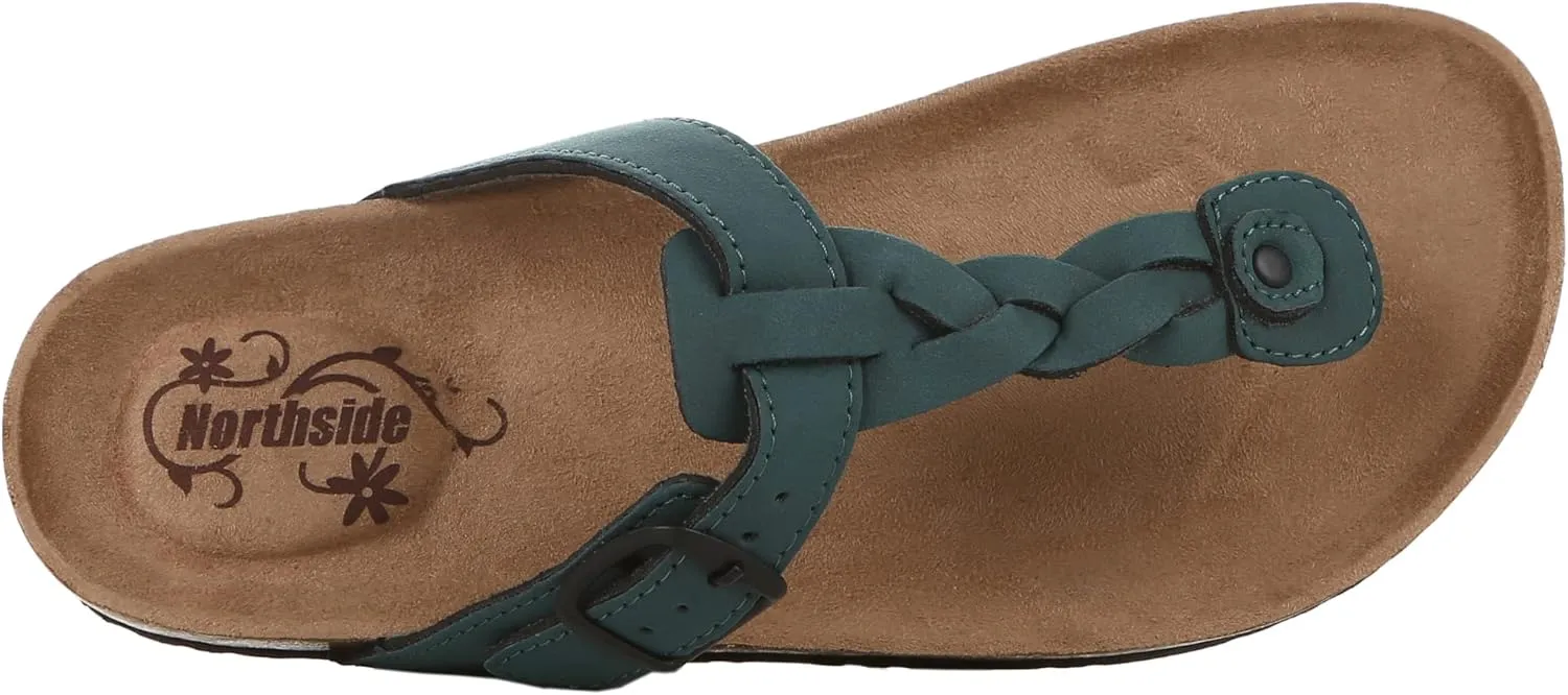 Northside Women's Dina Open Toe Cork Sandal Slide