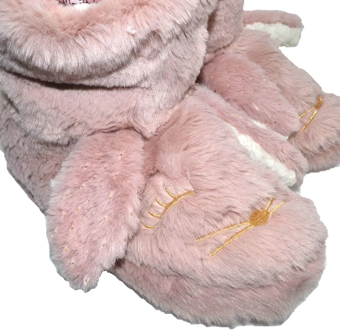 Plush Unicorn Slipper Cat Boots | Cozy Plush Bunny Shoes Woman Rabbit Slippers | Cute Fluffy Kitten Girls Slippers