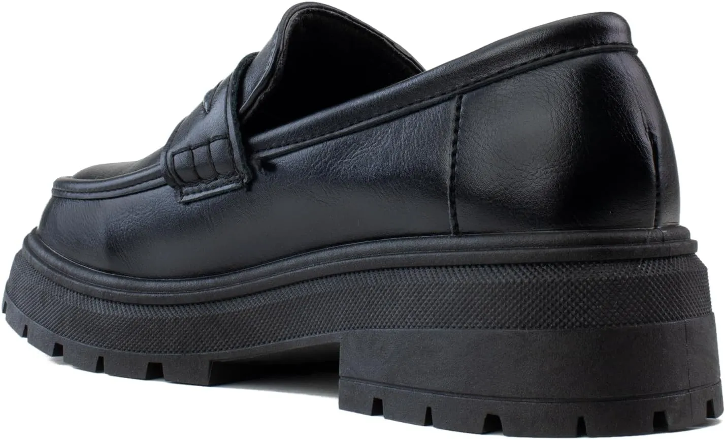 RF ROOM OF FASHION Women's Lug Sole Platform Loafer Shoes