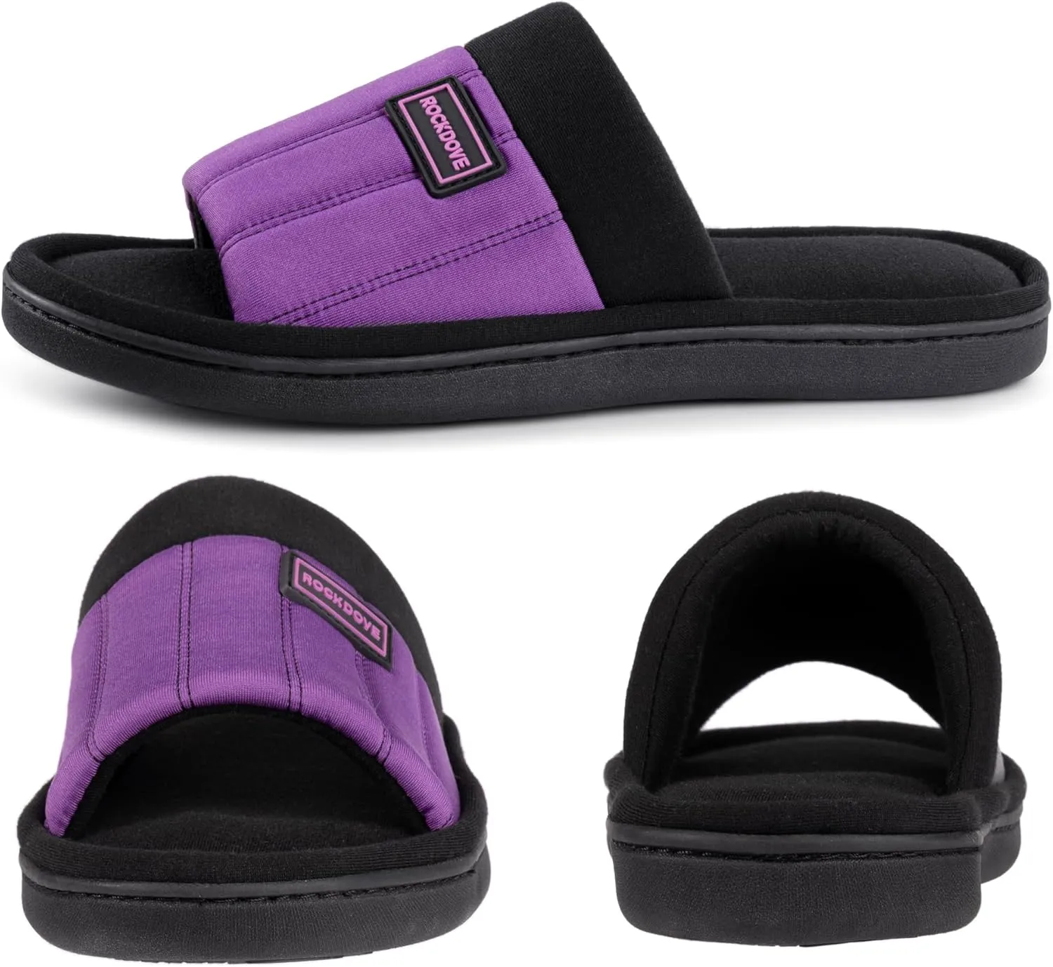 RockDove Women's Cassidy Two-Tone Memory Foam Slide Slipper