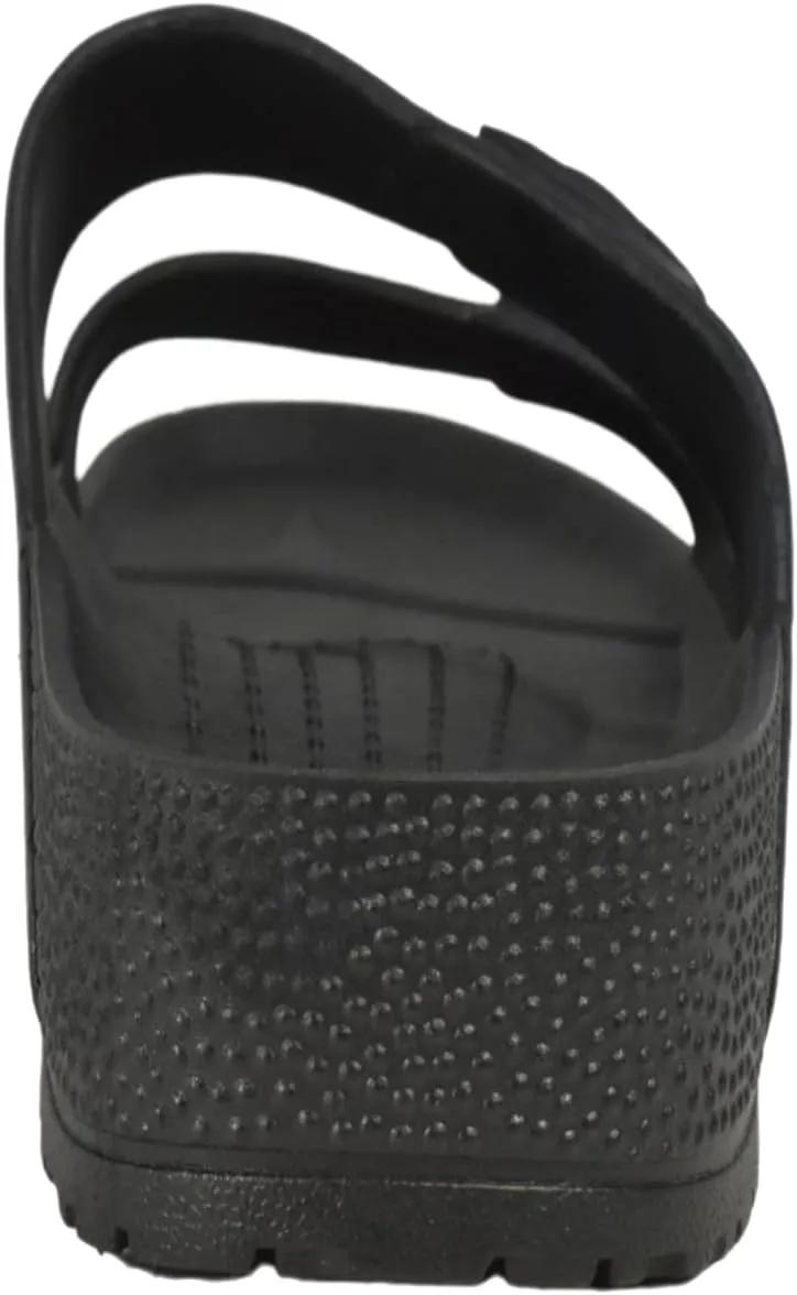 RocSoc Tecs Two Strap PVC Summer Sandals For Men, Blister Resistant, Eco Friendly, UV Protected Open Toe Versatile Grippy Sandal