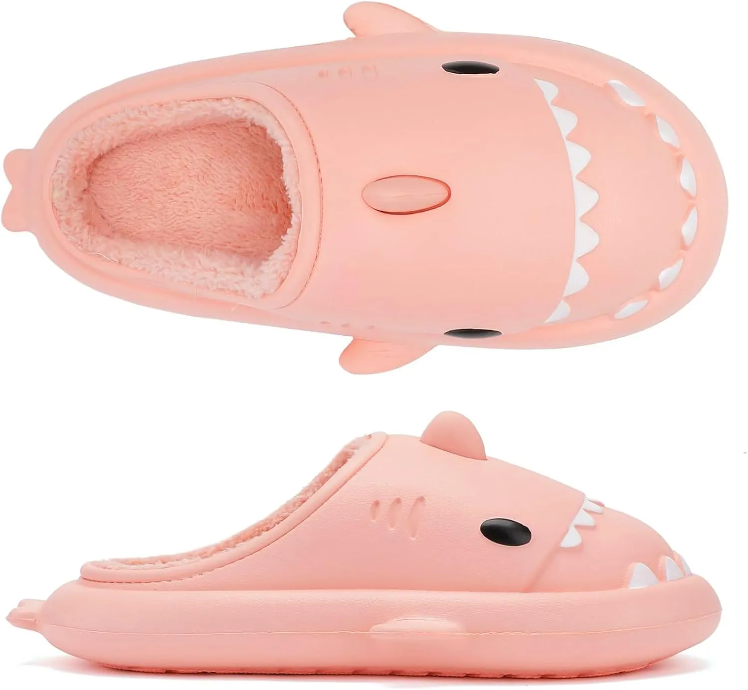 Shark Slippers For Women Men Cozy Funny Fuzzy Slippers For Women Bedroom Slippers House Shoes Slippers Cute Animal Non Slip Warm Slippers For Fall and Winter Indoor Outdoor