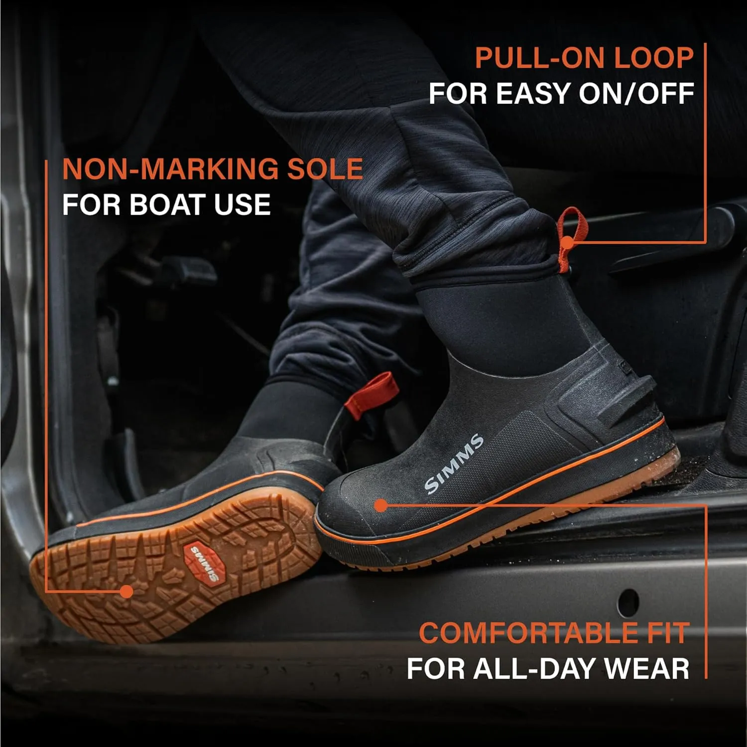 Simms Men's Challenger 7" Boot, Pull On Fishing Footwear