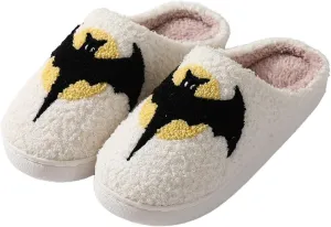 Slippers for Womens Mens Cut Retro Plush Soft Memory Foam House Shoes
