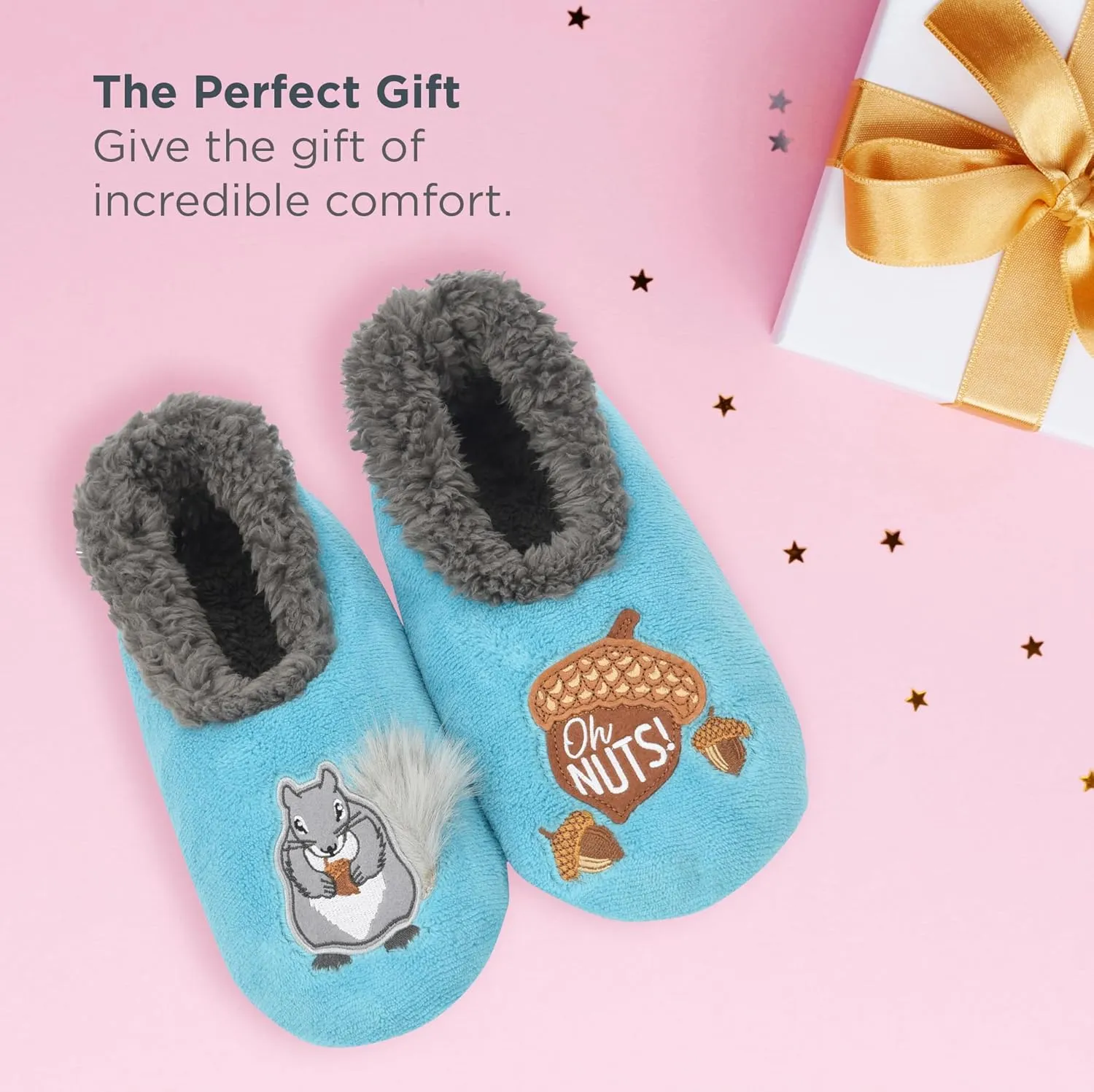 Snoozies Pairable Slipper Socks - Slippers for Women, Non-Slip Fuzzy Slipper Socks