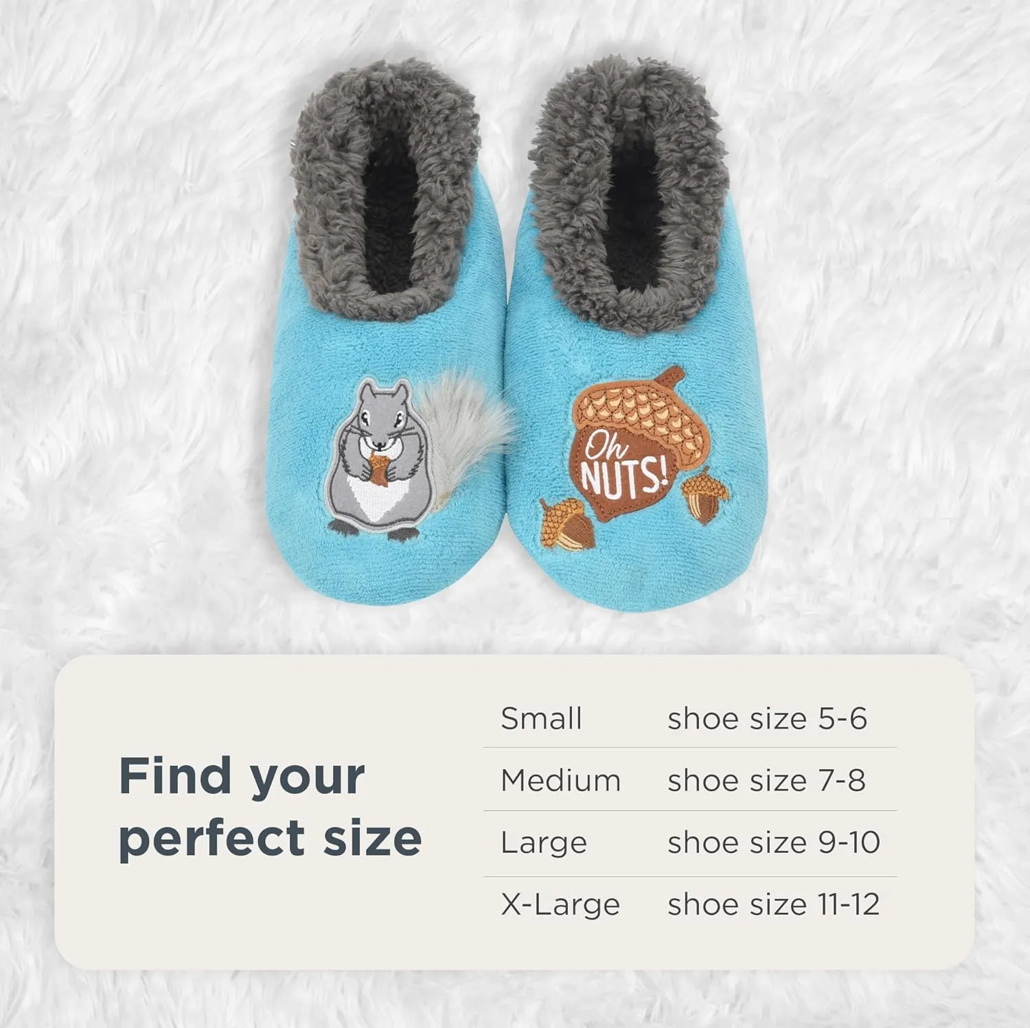 Snoozies Pairable Slipper Socks - Slippers for Women, Non-Slip Fuzzy Slipper Socks