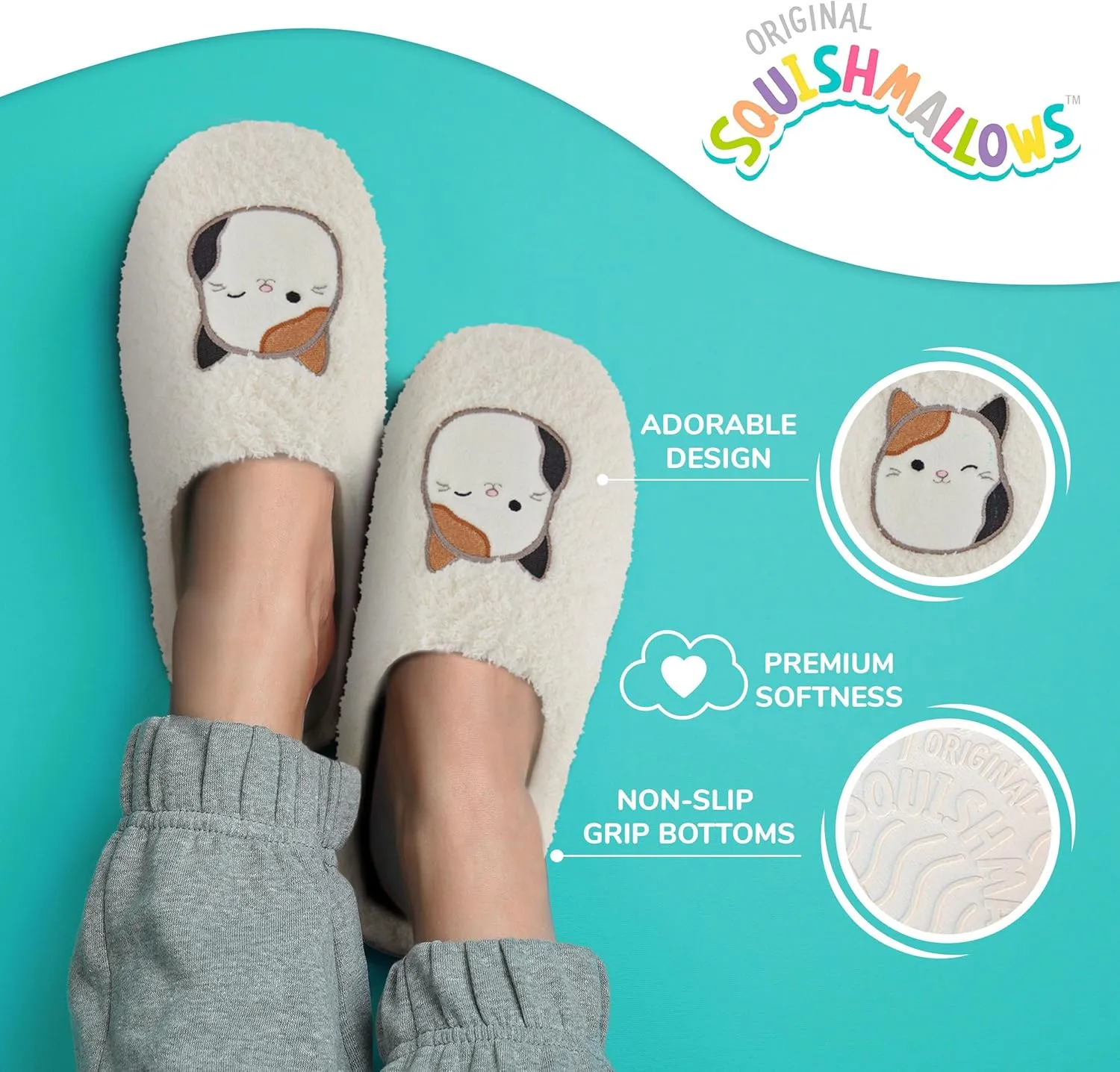 Squishmallows Kids Slippers and Womens Slippers Gifts for Women Extra Cozy Fuzzy House Slippers Slip On