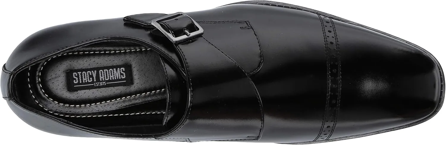 STACY ADAMS Men's Armond Cap Toe Monk Strap Loafer