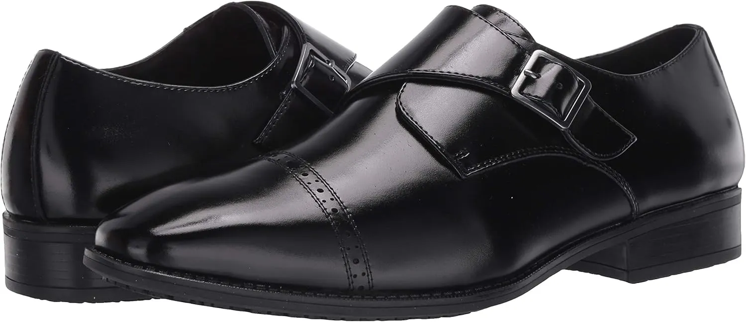 STACY ADAMS Men's Armond Cap Toe Monk Strap Loafer