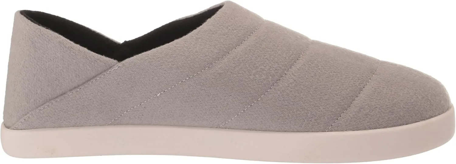 TOMS Mens Ezra Faux Fur Scuff Casual Slippers Casual - Grey