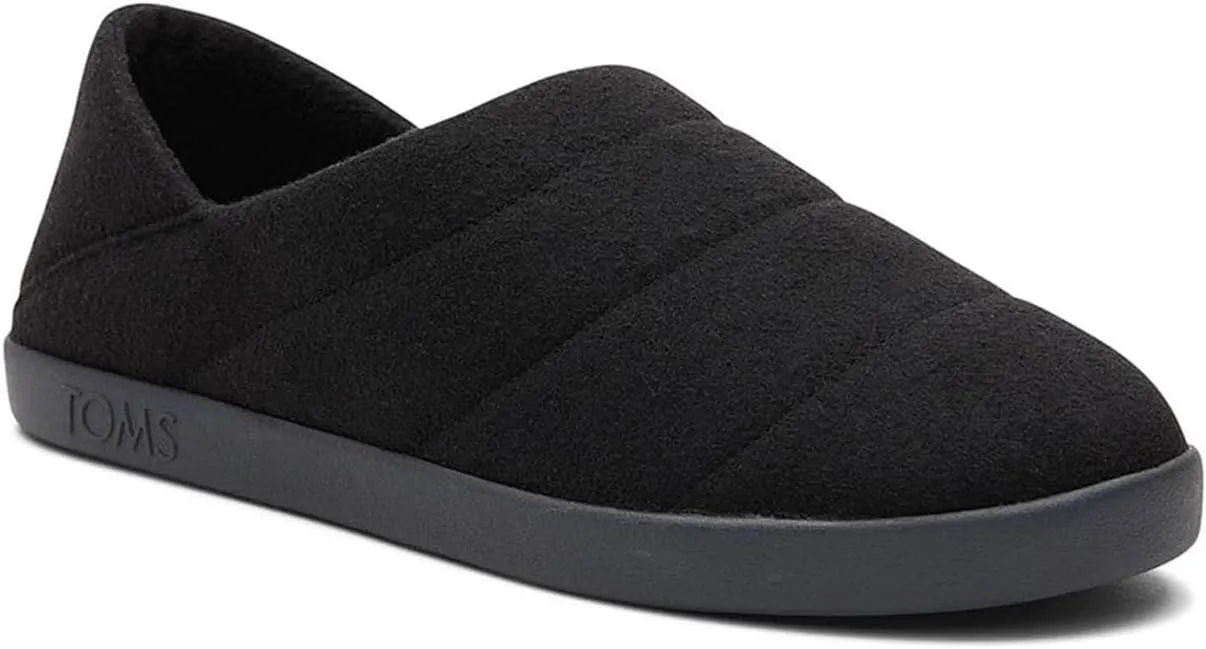 TOMS Mens Ezra Faux Fur Scuff Casual Slippers Casual - Grey