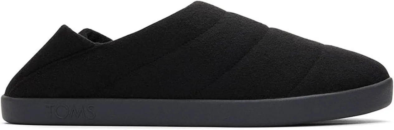 TOMS Mens Ezra Faux Fur Scuff Casual Slippers Casual - Grey