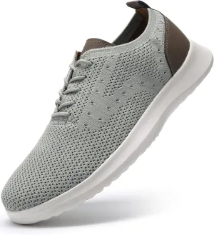 VILOCY Men's Casual Dress Oxfords Shoes Knit Lightweight Breathable Fashion Sneaker