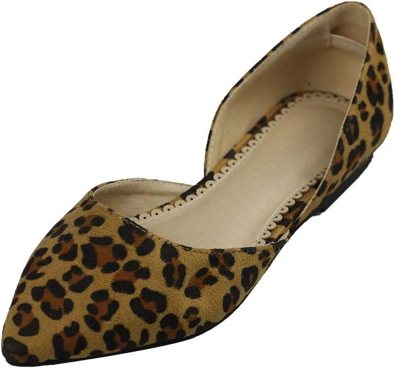 Women's Ankle Wrap D'Orsay Flats Slip Loafer Pointed Casual Ballet Shoes
