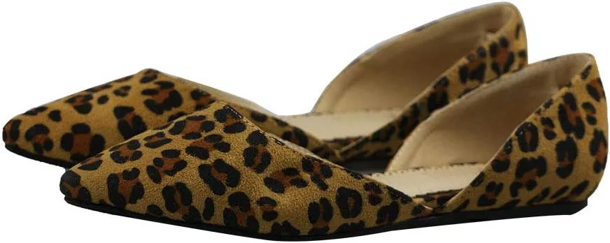 Women's Ankle Wrap D'Orsay Flats Slip Loafer Pointed Casual Ballet Shoes