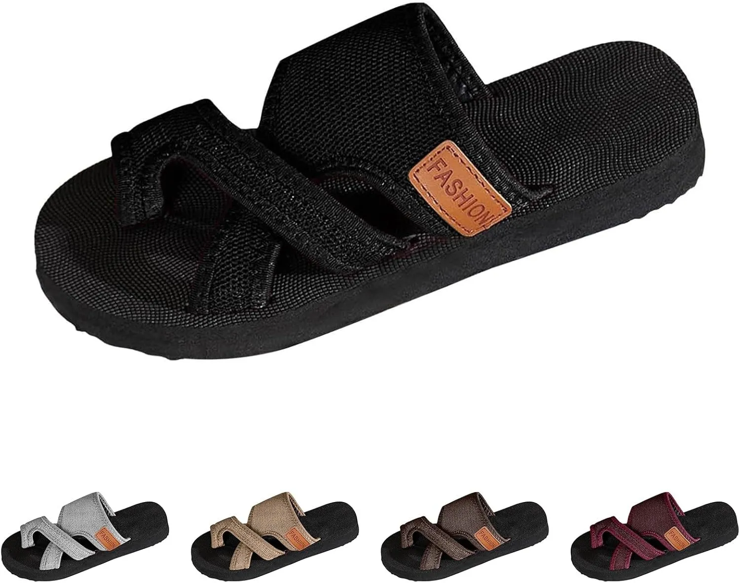 Womens Breathable Mesh Slide Sandals Comfortable Orthopaedic Slippers Mesh Flip Flops with Toe Loop Avylays Orthopedic Shoes Casual Loop Toe Flat Beach Shoes