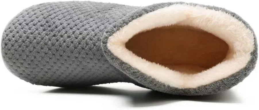 Women's Cozy Bootie Slippers Fuzzy Outdoor Indoor House Slippers