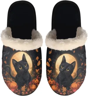 Womens Fuzzy Slippers Indoor Cozy Winter Holiday House Shoes
