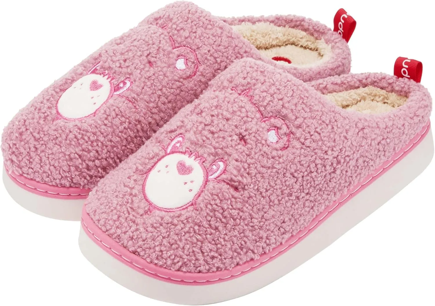 YUNGPRIME Care Bears House Slippers Cozy Slip on Fluffy Scuff Shoes for women and men
